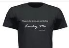 "LUCKY ME" T-shirt, black