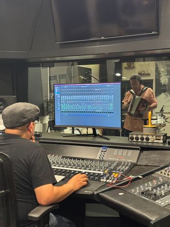 David Lee Garza laying down a track for my 2025 Album
