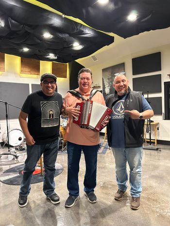 At Gruene Studio with Eddie Perez and David Lee Garza
