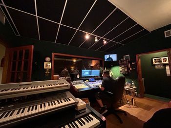 Laying down a track for debut album 2024 at Latin Grammy Award winning Producer “Gilbert Velasquez” studio
