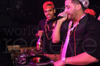 DJ AFFECT & CHRIS BROWN GRAMMY PARTY IN LA
