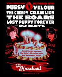 Pussy Velour, The Creepy Crawlies, The Boars and Lost Puppy Forever — Celebrate Jenni Coppertone!!