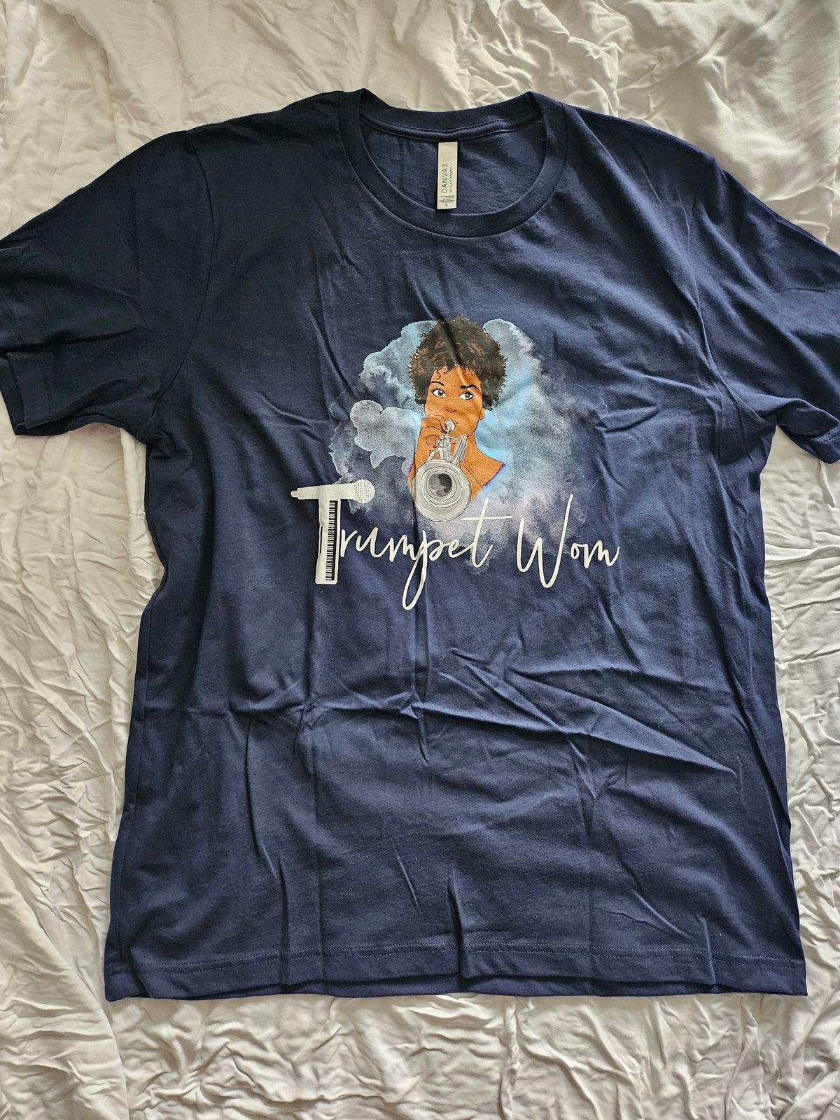 Trumpet Wom' Logo Shirt (White Lettering)