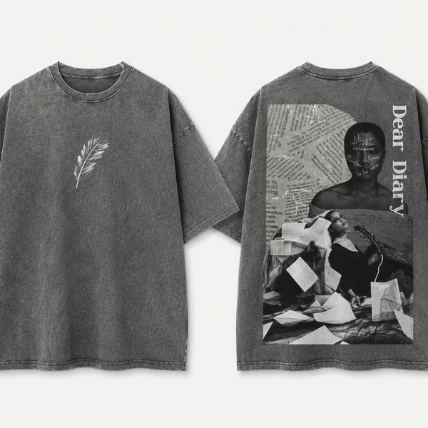 Dear Diary Artifact Tee — Grey