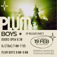 Plum Boys EP Release Party at the Post FW