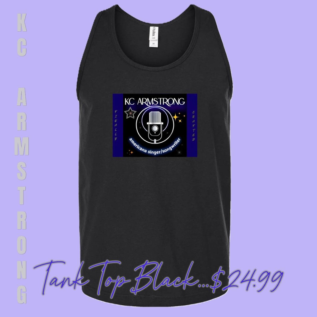 Uni-Sex Tank 'KCA Mic Logo' (Black)  