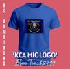 Uni-Sex Tee 'KCA Mic Logo' (Blue)