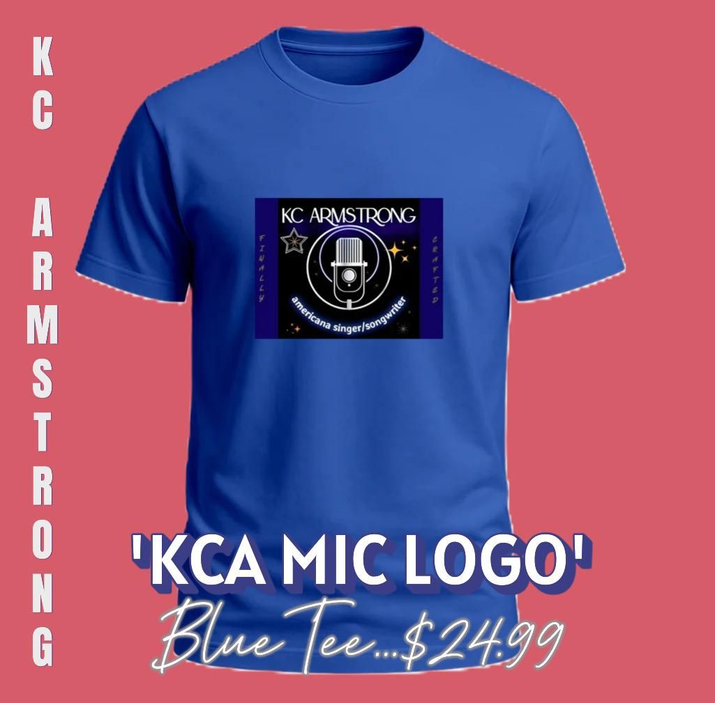 Uni-Sex Tee 'KCA Mic Logo' (Blue)