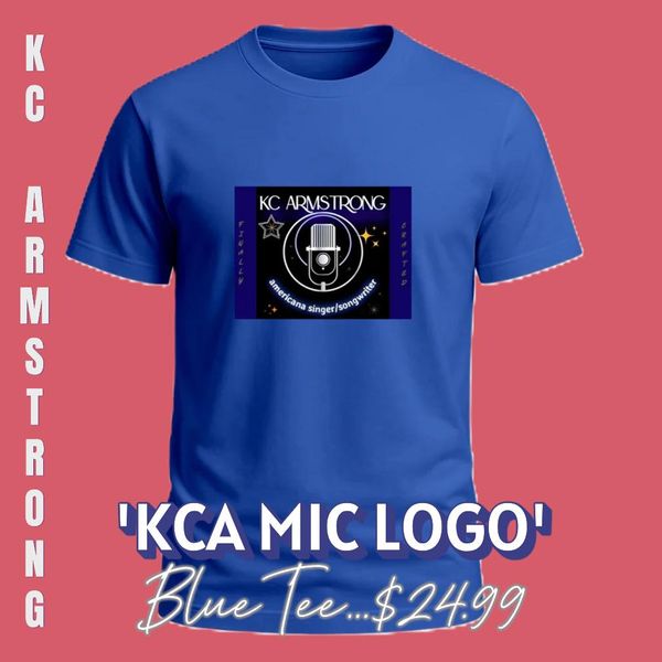 Uni-Sex Tee 'KCA Mic Logo' (Blue)