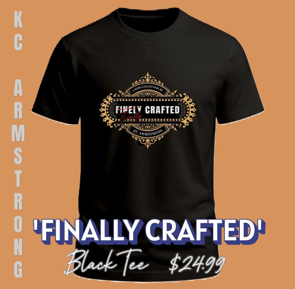 Uni-Sex Tee 'Finally Crafted' (Black) 