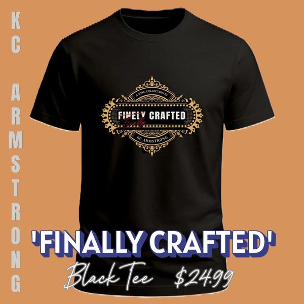 Uni-Sex Tee 'Finally Crafted' (Black) 