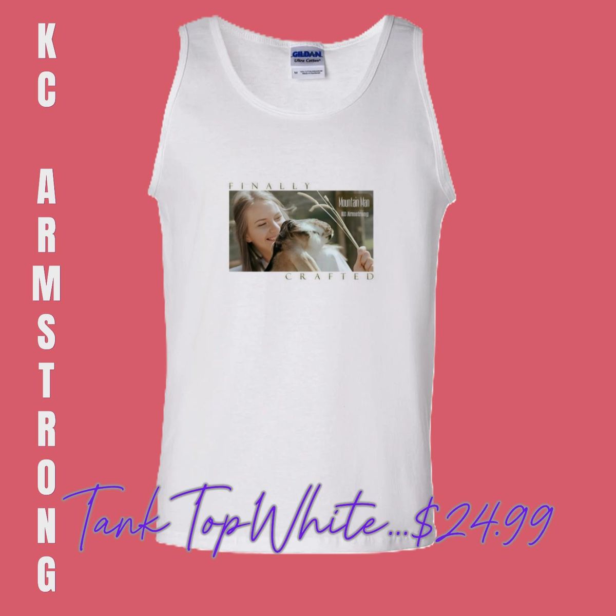 Uni-Sex Tank 'Mountain Man' (White) 