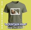 Uni-Sex Tee 'Mountain Man' (Grey) 