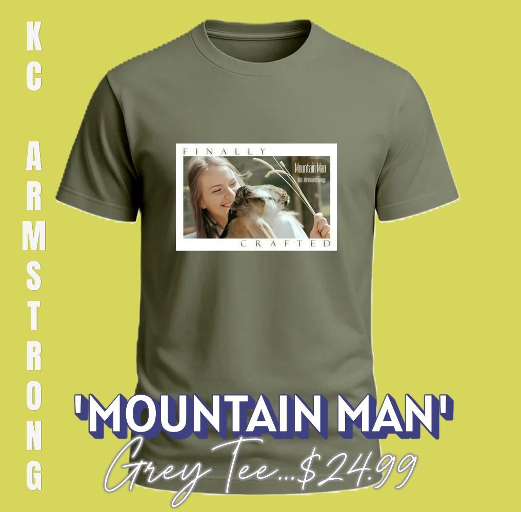 Uni-Sex Tee 'Mountain Man' (Grey) 
