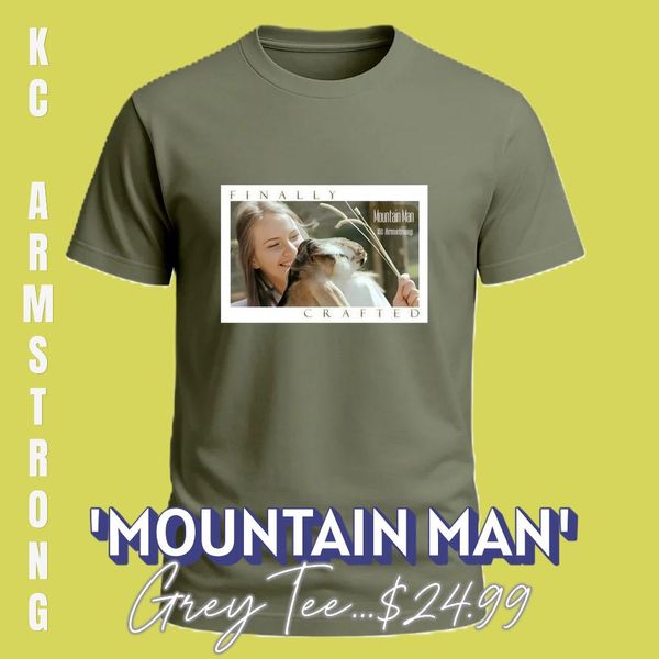 Uni-Sex Tee 'Mountain Man' (Grey) 
