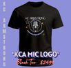 Uni-Sex Tee 'KCA Mic Logo' (Black)