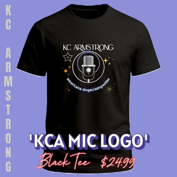 Uni-Sex Tee 'KCA Mic Logo' (Black)
