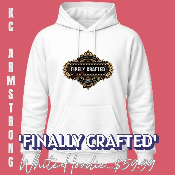 Uni-Sex Hoodie 'Finally Crafted' (White) 