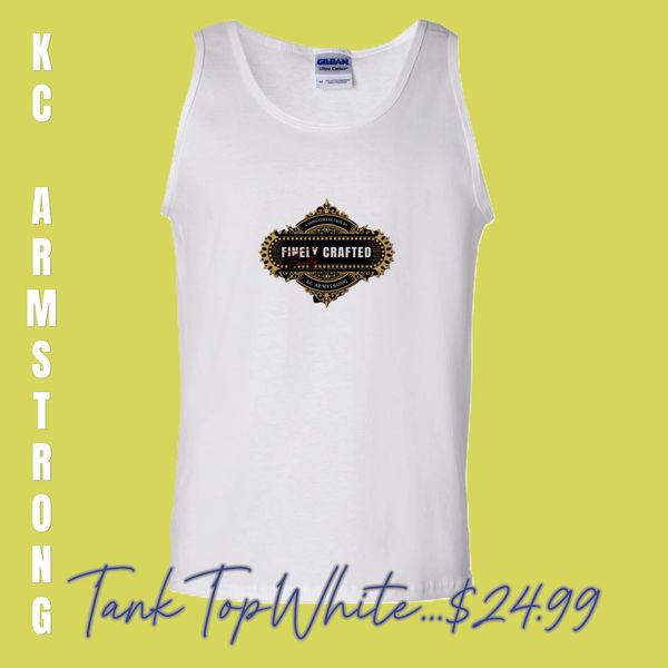 Uni-Sex Tank 'Finally Crafted' (White)  