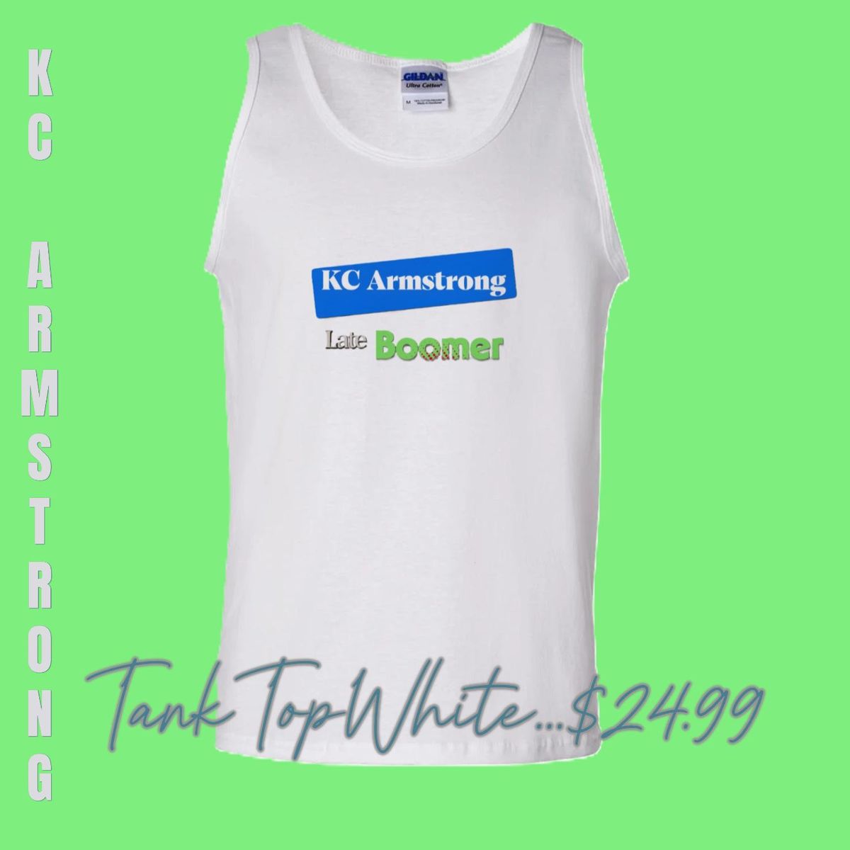 Uni-Sex Tank 'Late Boomer' (White)  