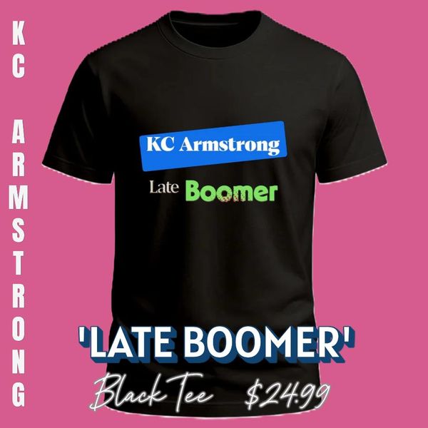 Uni-Sex Tee 'Late Boomer' (Black)