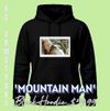 Uni-Sex Hoodie 'Mountain Man' (Black)