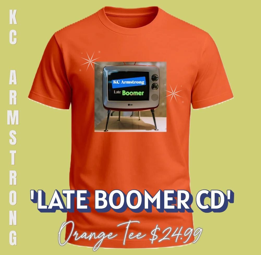 Uni-Sex Tee 'Late Boomer CD' (Orange)