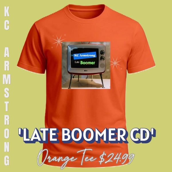 Uni-Sex Tee 'Late Boomer CD' (Orange)