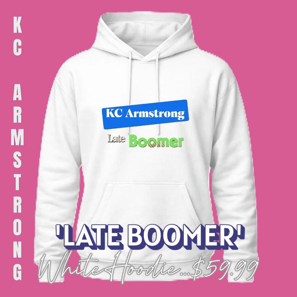 Uni-Sex Hoodie 'Late Boomer' (White)