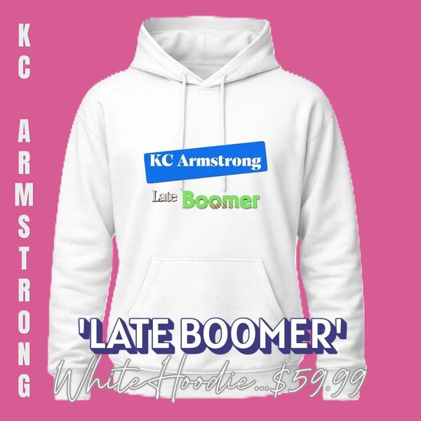 Uni-Sex Hoodie 'Late Boomer' (White)