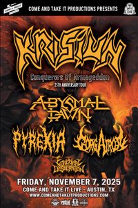 Krisiun Conquerors Of Armageddon 25th Anniversary Tour  