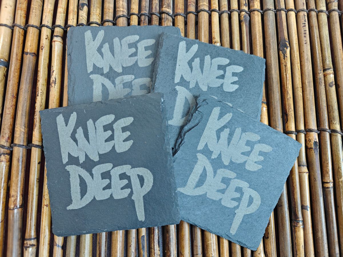 Knee Deep slate coasters (Set of 4)