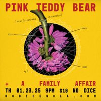 Pink Teddy Bear with A Family Affair