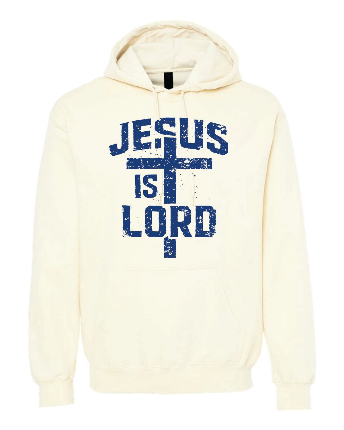 Jesus Is Lord Hoodie (Distressed Cross Design)