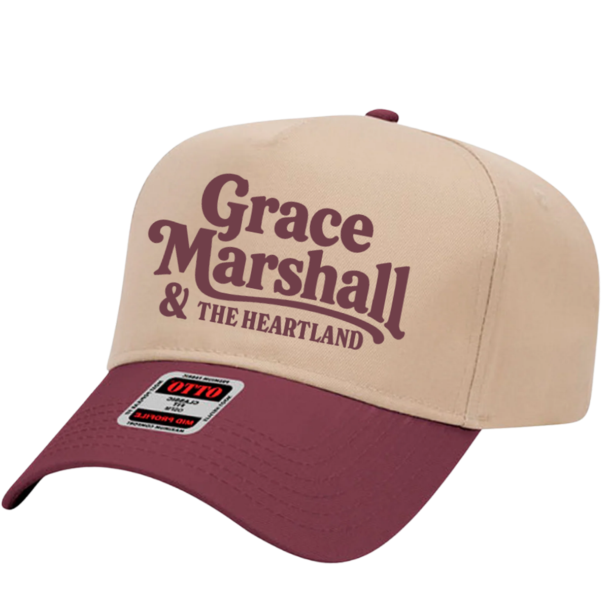 Tan/Maroon Logo Hat