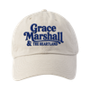 White / Navy "Dad Hat"