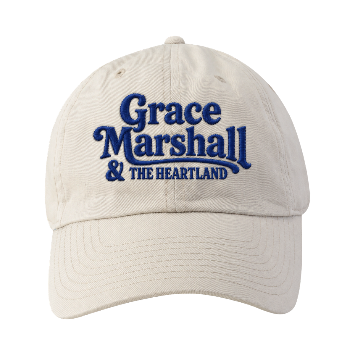 White / Navy "Dad Hat"
