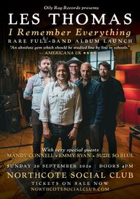 Les Thomas Album Launch with Special Guests Mandy Connell, Emmy Ryan & Suzie So Blue