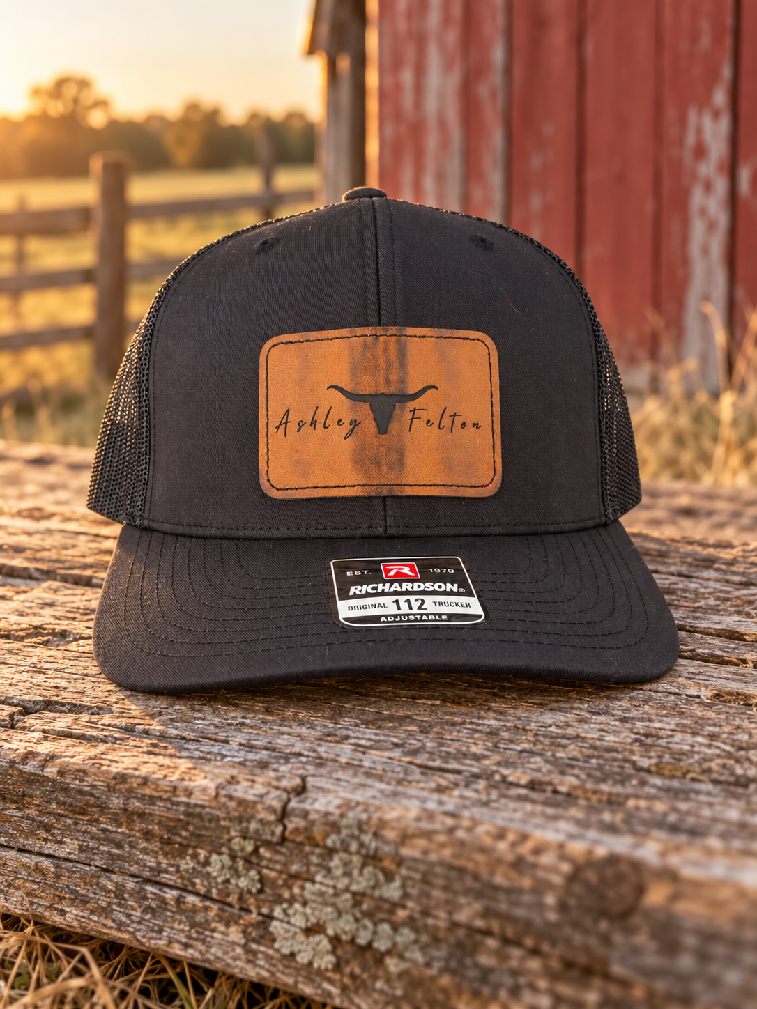 Ashley Felton Rustic Patch Hat