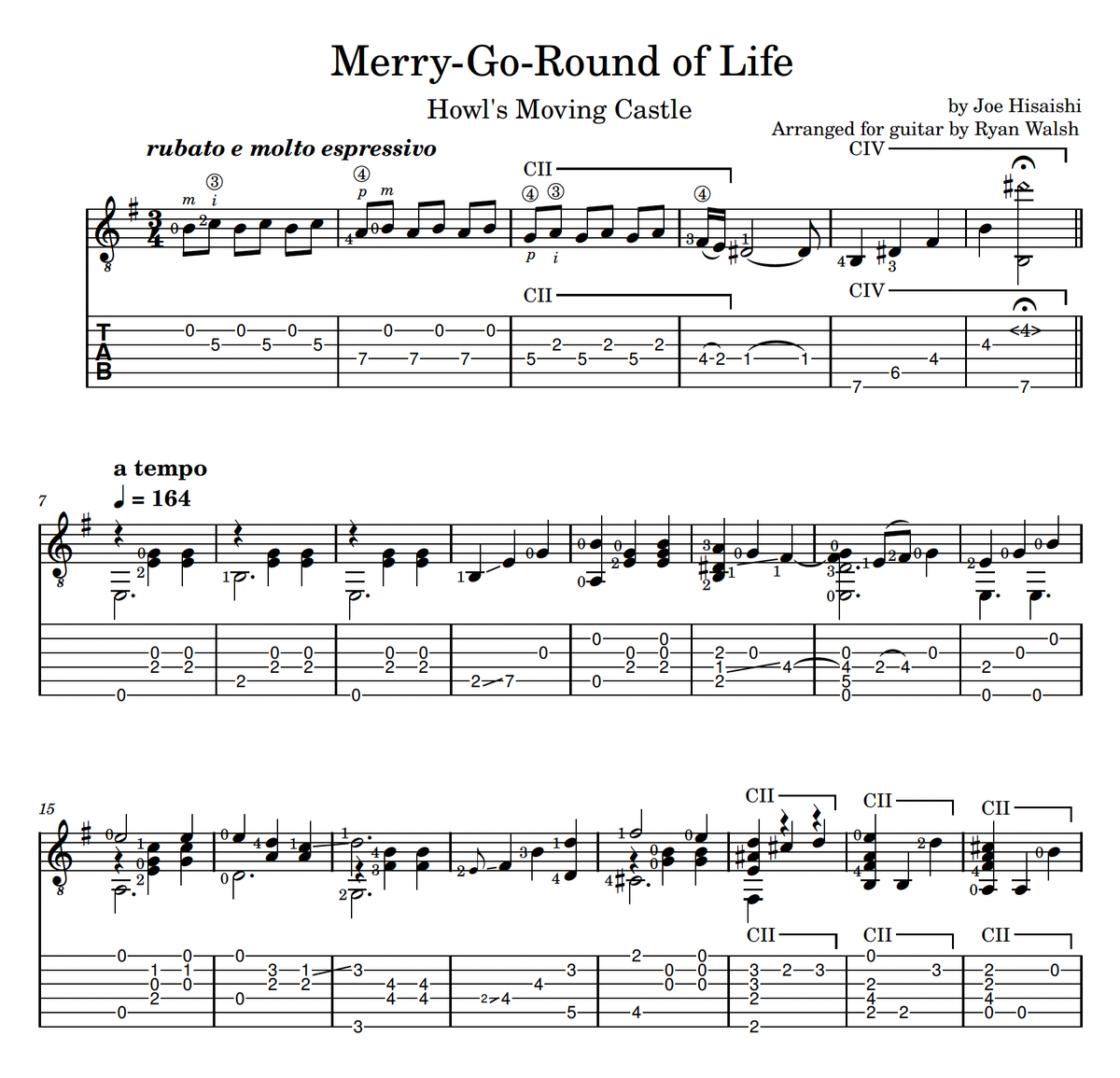 Howl's Moving Castle Theme (Merry-Go-Round of Life)