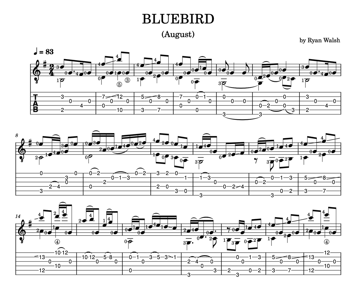Bluebird - Original by Ryan Walsh