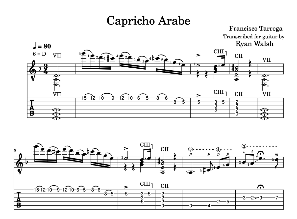 Capricho Arabe | Francisco Tarrega