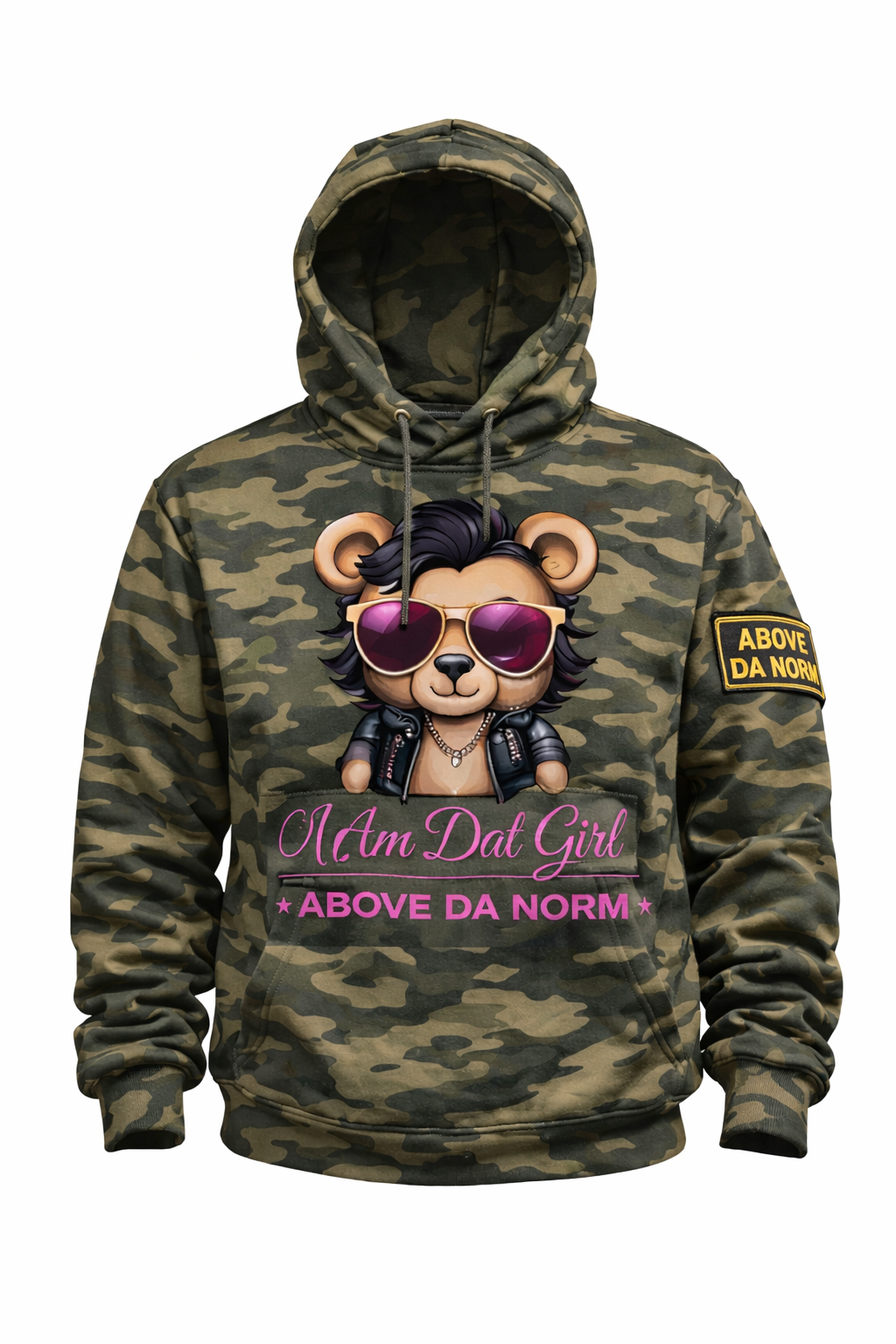 Above Da Norm "I am Dat Girl" Unisex (Camouflage) designer Hoodie 