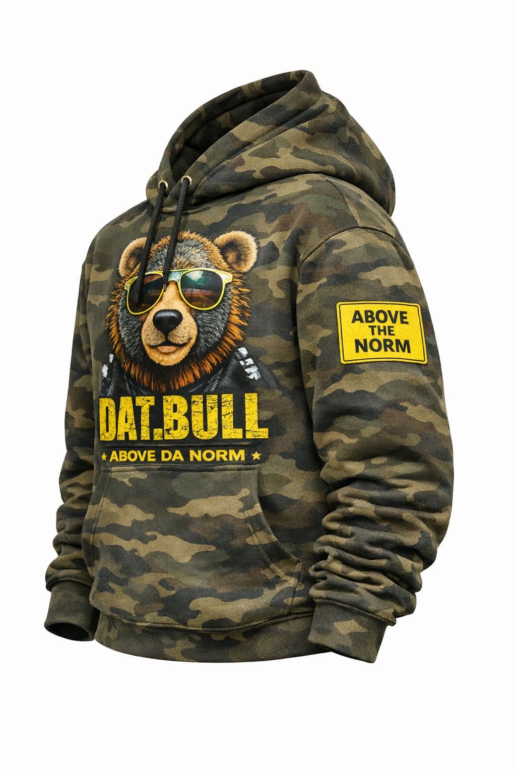 Above Da Norm "I Am Dat Bull" Designer Hoodie (Camouflage)