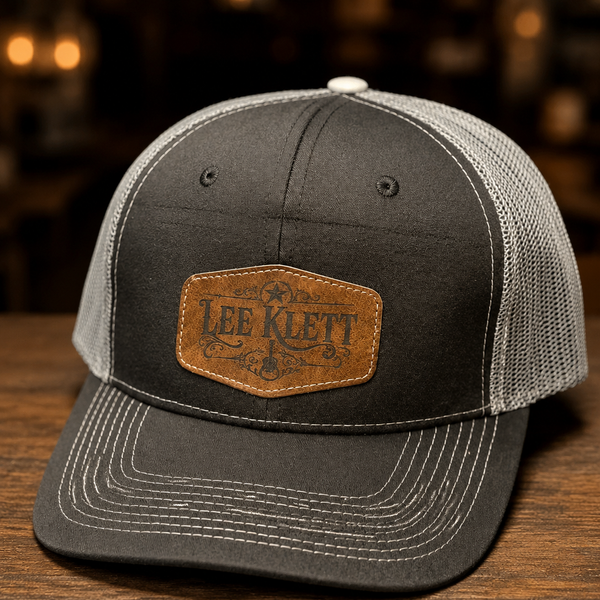 Lee Klett Snapback - Black w/ Leather Patch
