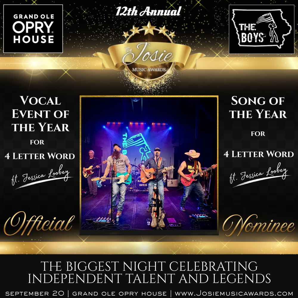 The Josie Music Awards Nomination for Song of the Year and Vocal Event of the Year