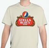 Stella Blue's Band Beer Logo Tee, Cream