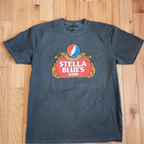 Stella Blue's Beer Logo Tee, Cracked Pepper