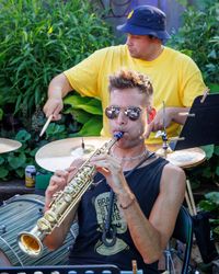 Stone Sculpture Show and Brass Band Concert