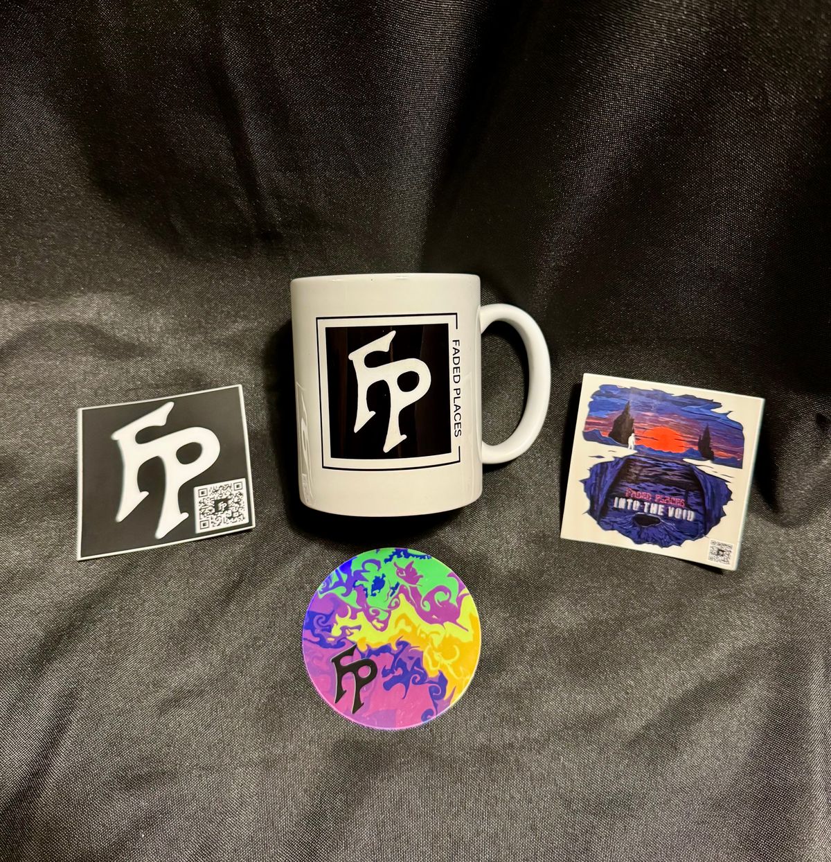 Vinyl + Sticker Pack and Coffee Mug